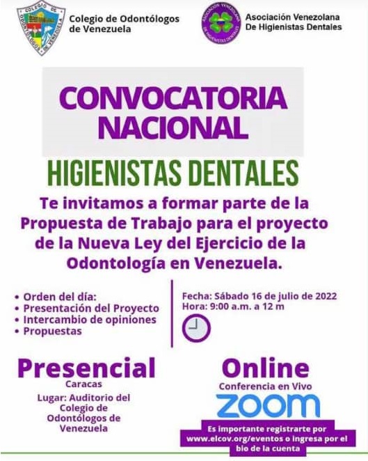 Convocatoria Nacional Higienistas Dentales