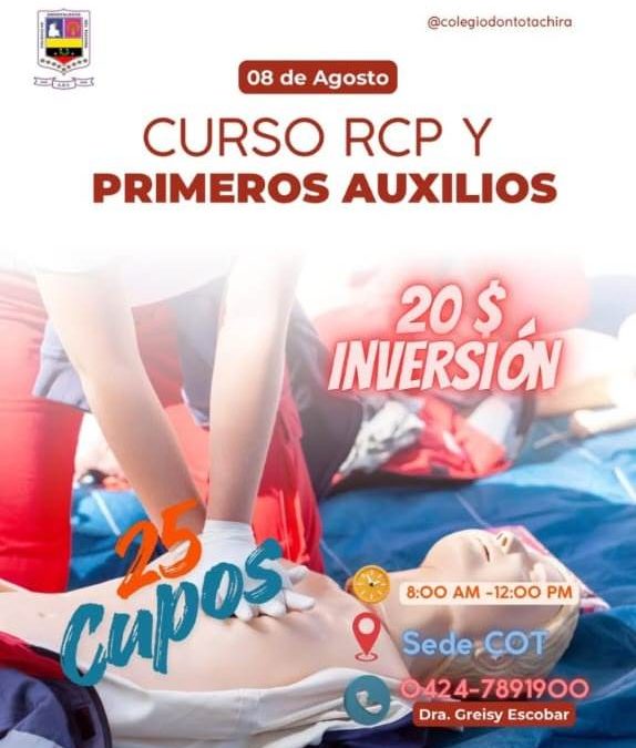 CURSO RCP Y PRIMEROS AUXILIOS
